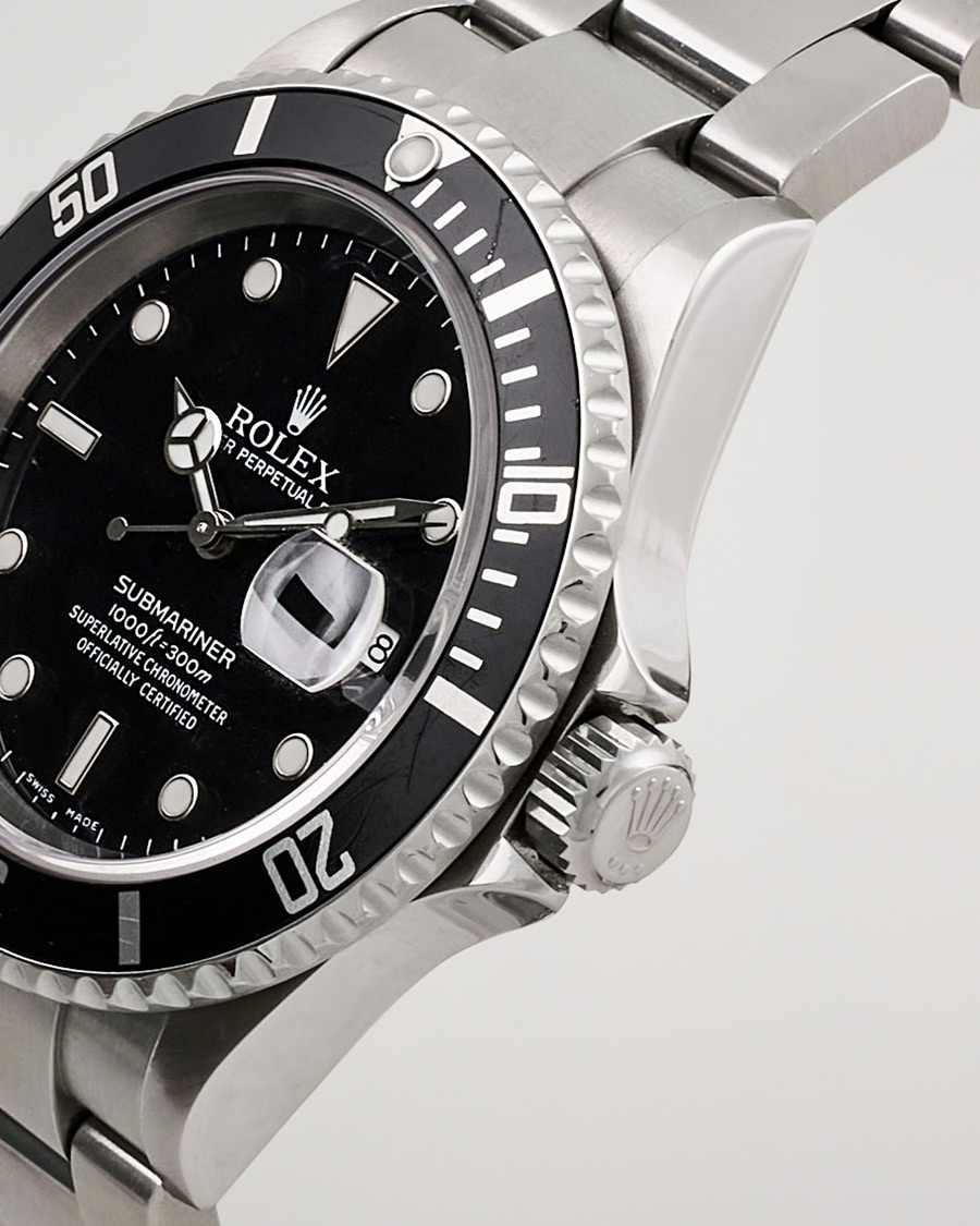 Mies | Rolex Pre-Owned Submariner 16610 Silver | Rolex Pre-Owned | Submariner 16610 Silver
