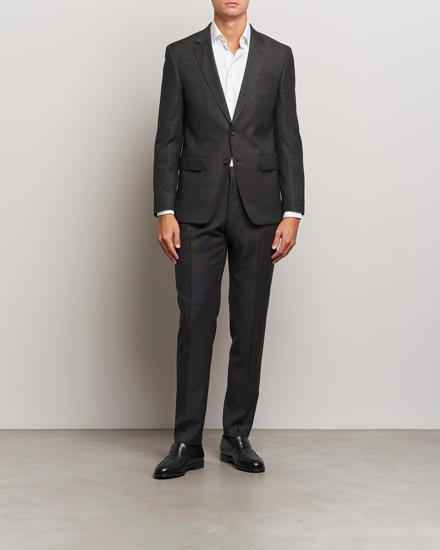 Mies | Puvut | BOSS BLACK | Huge Wool Suit Open Green