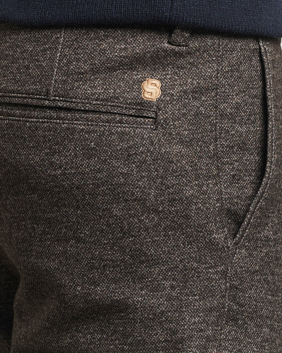 Mies | Housut | BOSS BLACK | Kane Brushed Drawstring Trousers Dark Beige