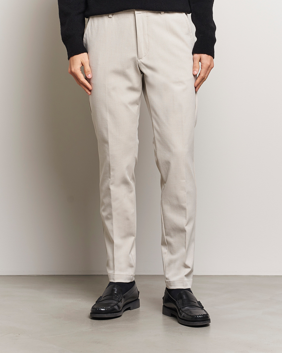 Mies | Housut | BOSS BLACK | Kaiton Structured Chinos Light Beige
