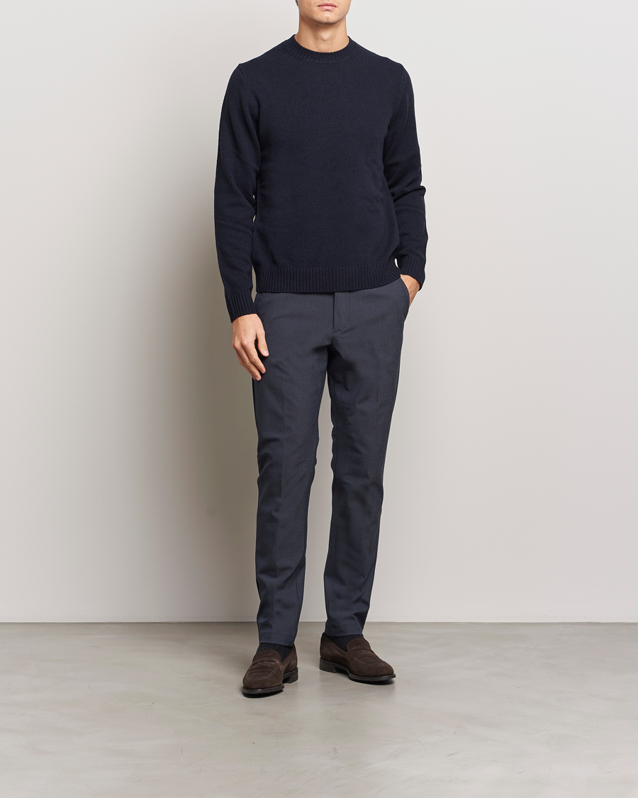 Mies | Housut | BOSS BLACK | Kaiton Structured Chinos Dark Blue