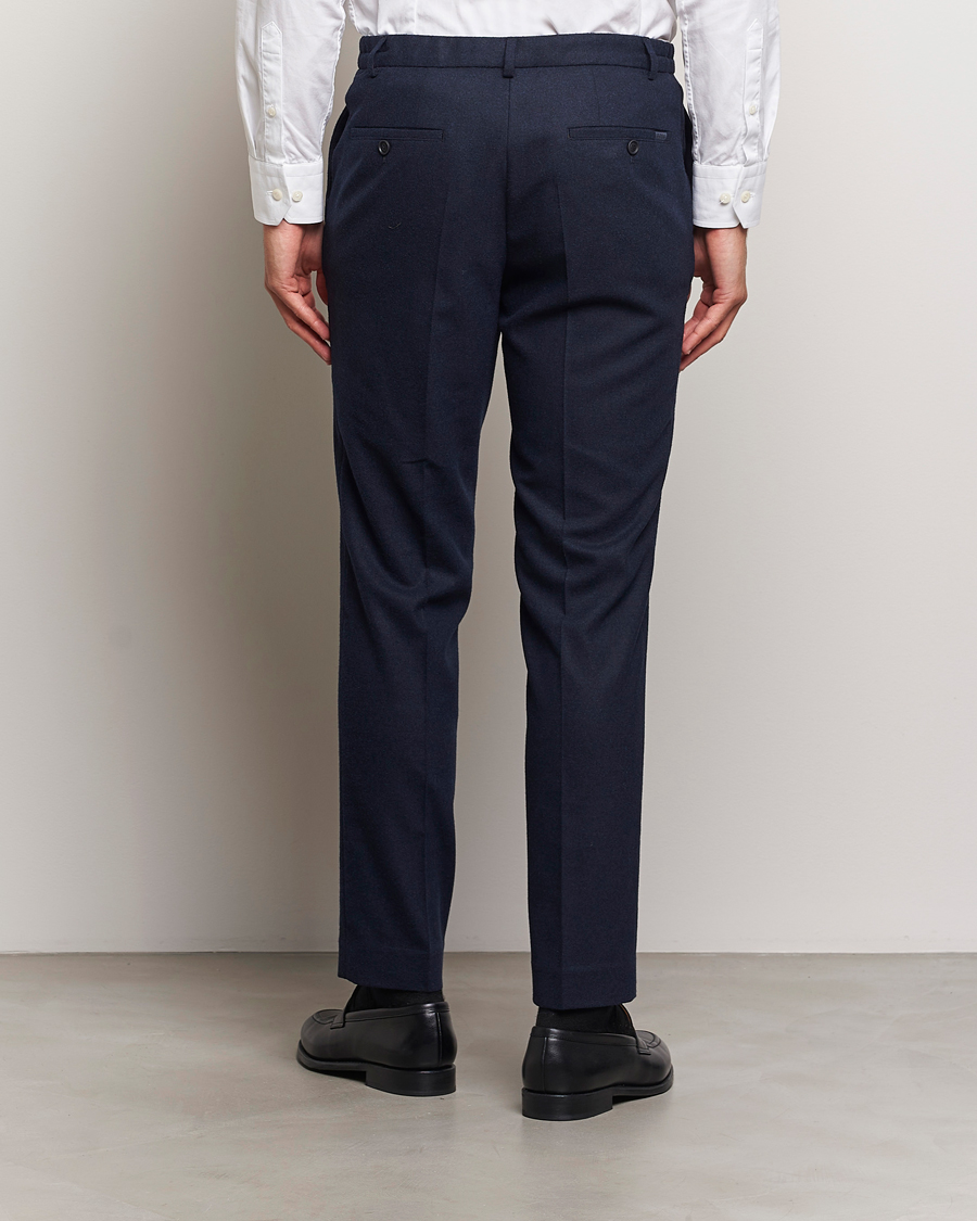 Mies | Housut | BOSS BLACK | Genius Wool Tech Trousers Dark Blue