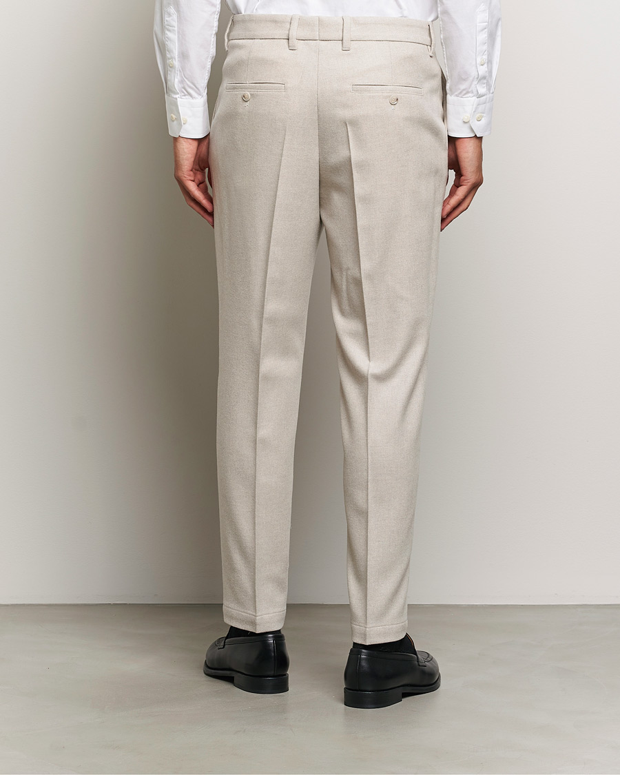 Mies | Housut | BOSS BLACK | Perin Wool Trousers Open White