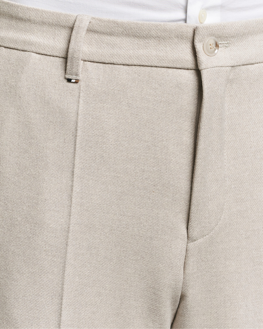 Mies | Housut | BOSS BLACK | Perin Wool Trousers Open White