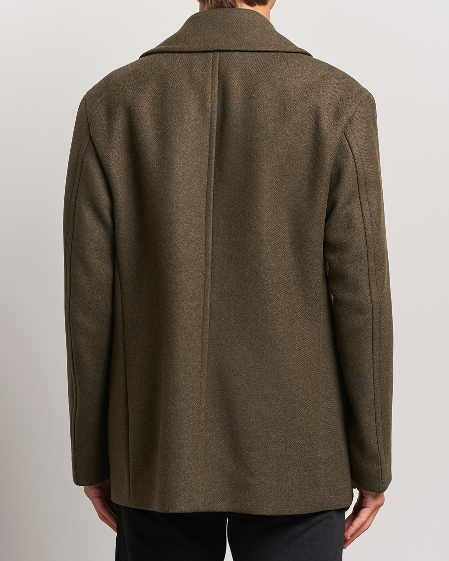 Mies | Takit | BOSS BLACK | Clay Wool Peacoat Open Green