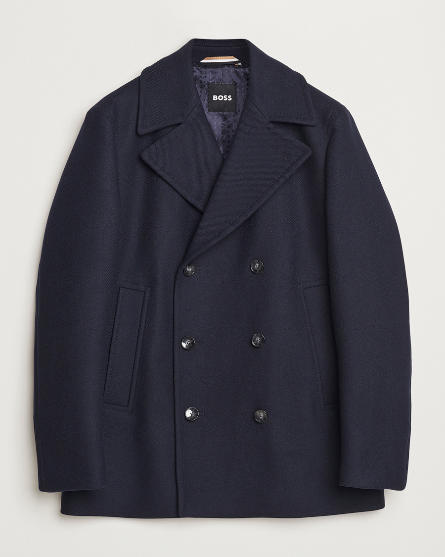 Mies | Takit | BOSS BLACK | Clay Wool Peacoat Dark Blue