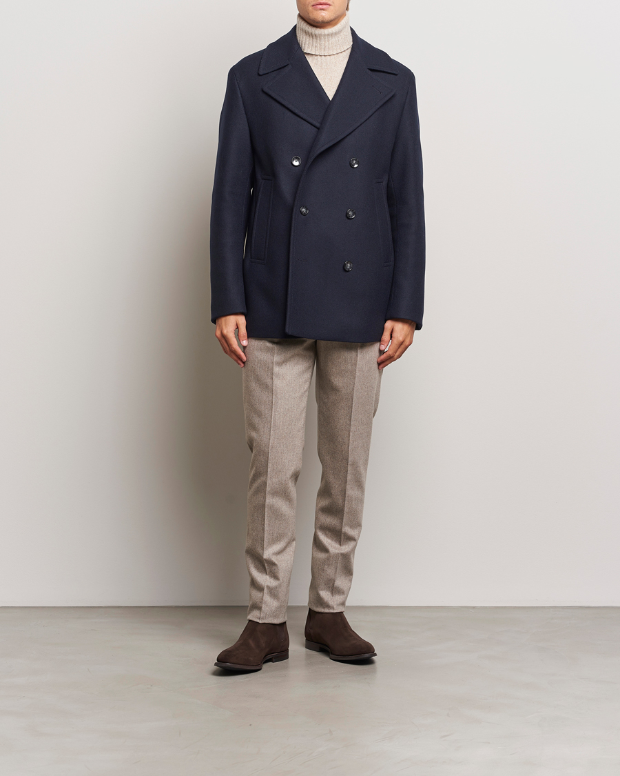 Mies | Takit | BOSS BLACK | Clay Wool Peacoat Dark Blue