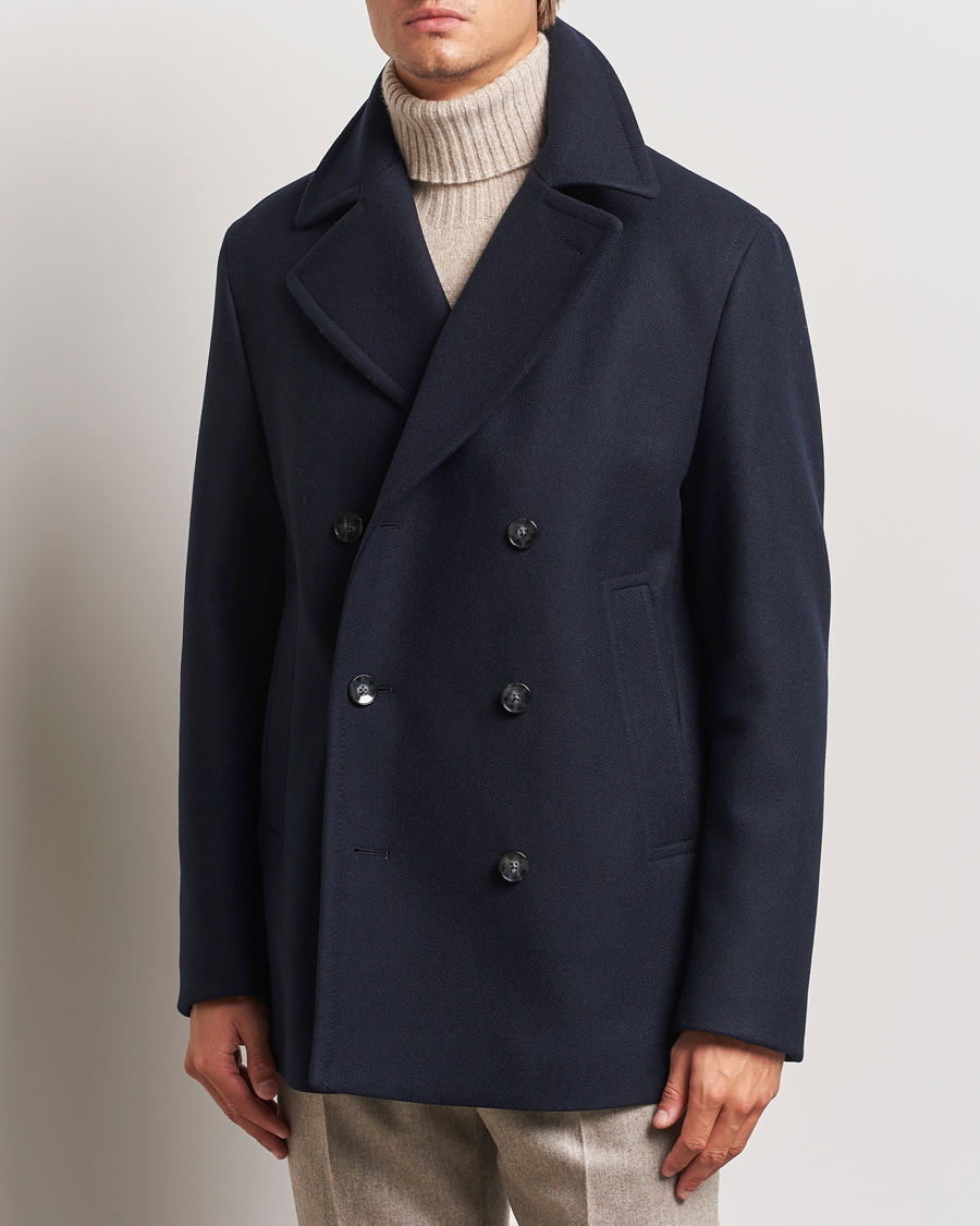 Mies | Takit | BOSS BLACK | Clay Wool Peacoat Dark Blue
