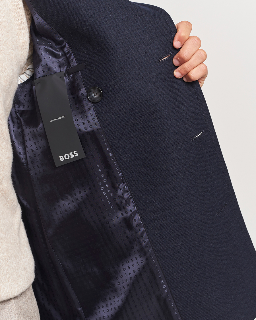 Mies | Takit | BOSS BLACK | Clay Wool Peacoat Dark Blue