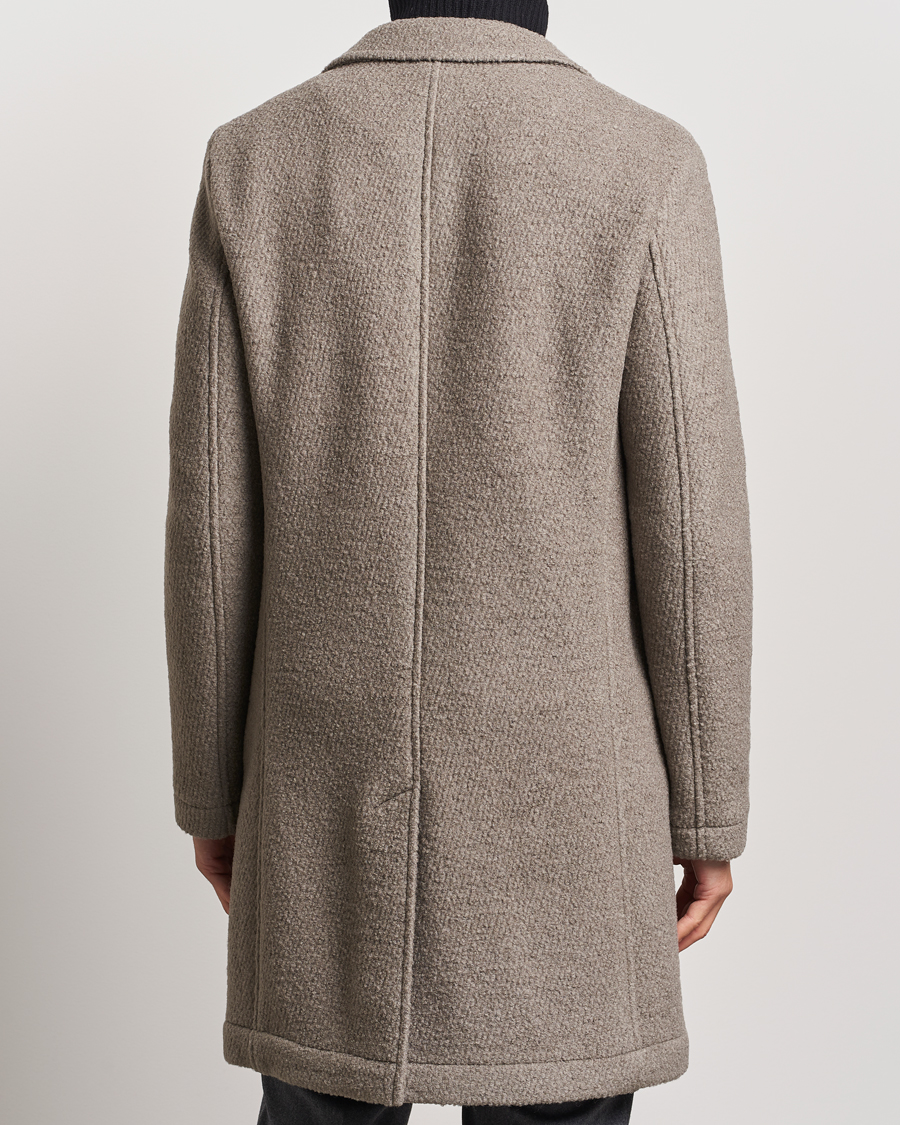 Mies | Takit | BOSS BLACK | Hyde Structured Wool Coat Dark Beige