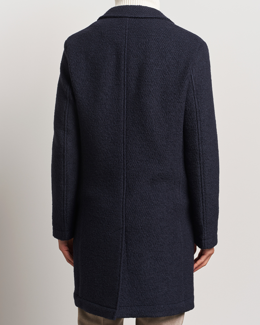 Mies | Takit | BOSS BLACK | Hyde Structured Wool Coat Dark Blue