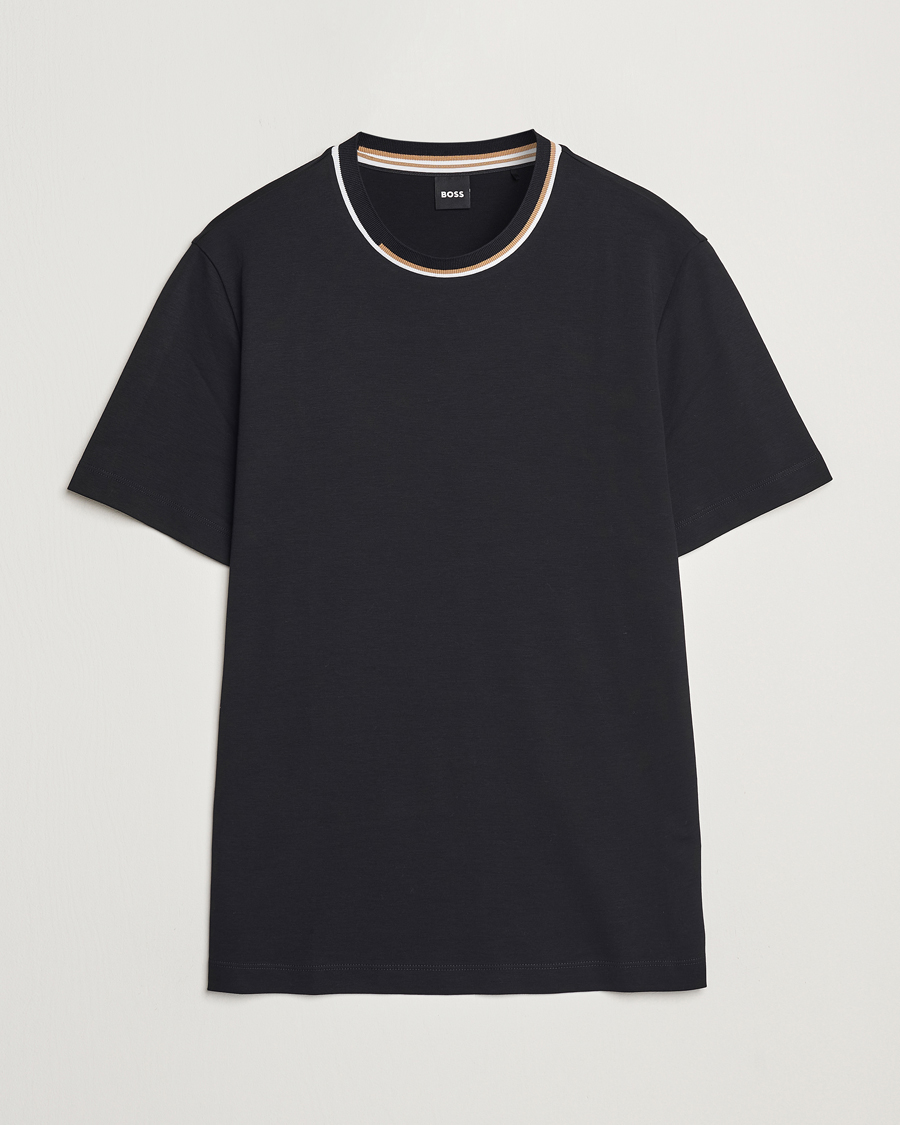 Mies | T-paidat | BOSS BLACK | Thompson Crew Neck T-Shirt Black