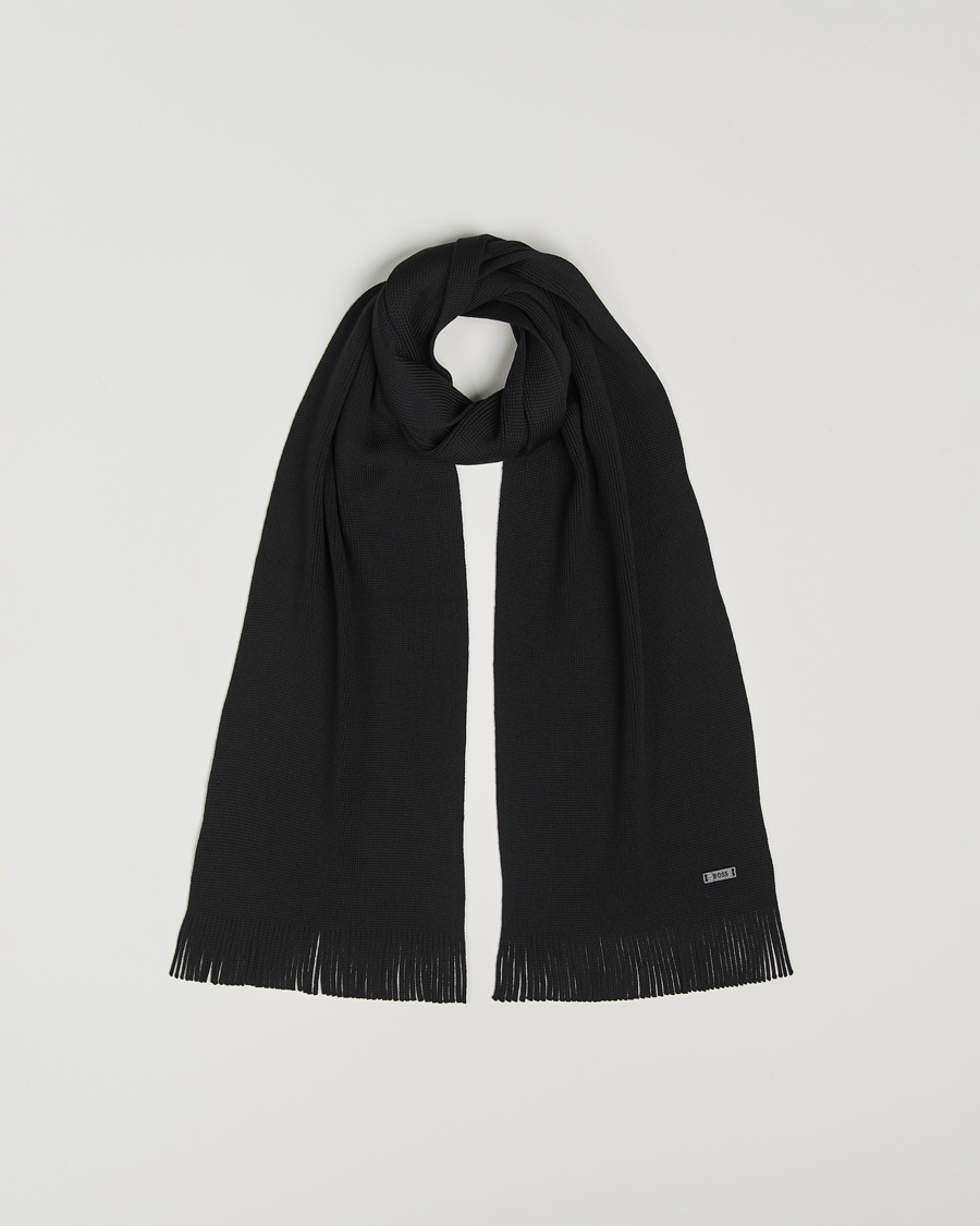 Mies | Kaulaliinat | BOSS BLACK | Albas Wool Scarf Black