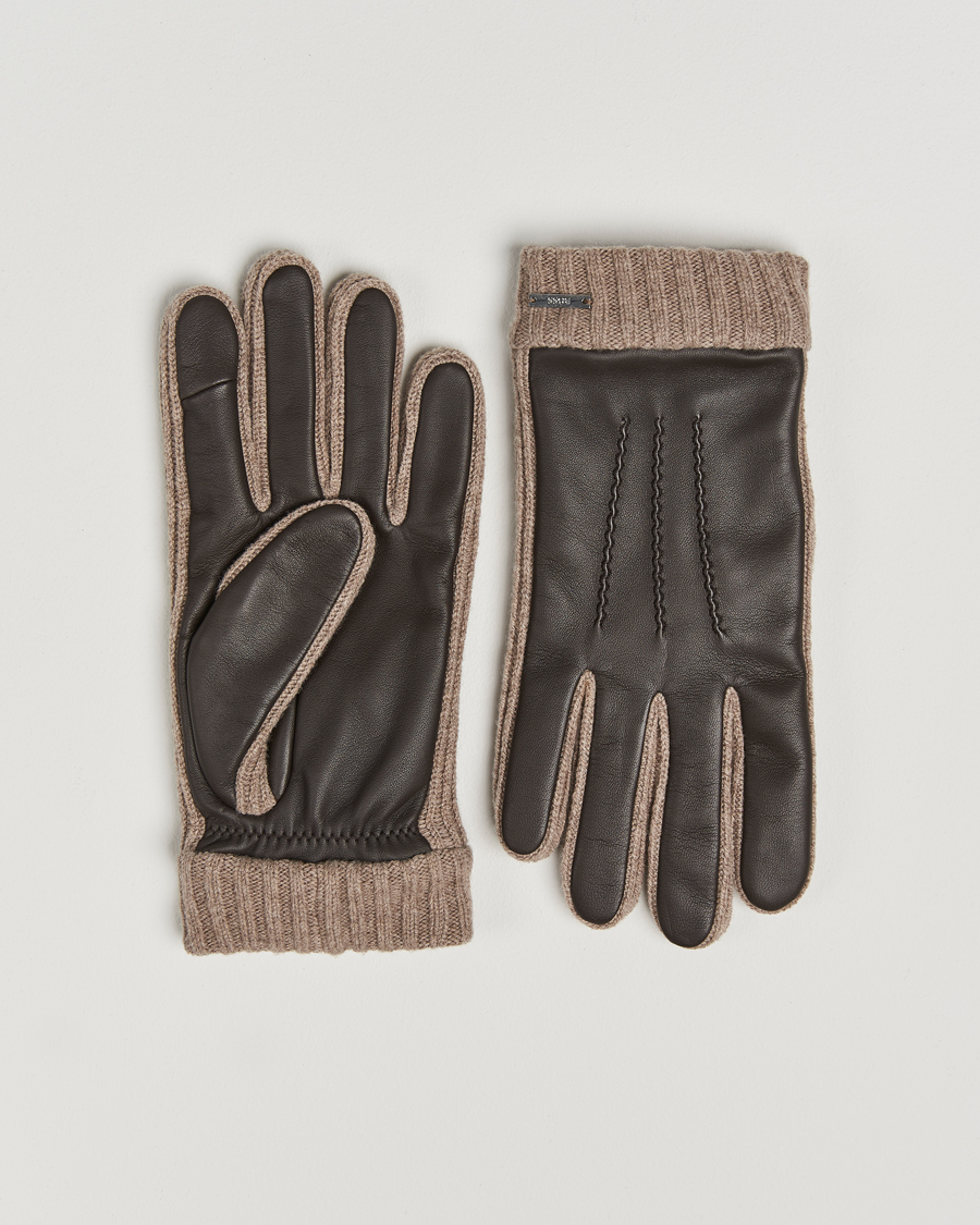 Mies | BOSS BLACK Hyden Leather Gloves Dark Brown | BOSS BLACK | Hyden Leather Gloves Dark Brown