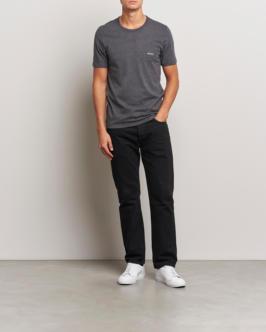 Mies | T-paidat | BOSS BLACK | 3-Pack Crew Neck T-Shirt Grey/White/Navy