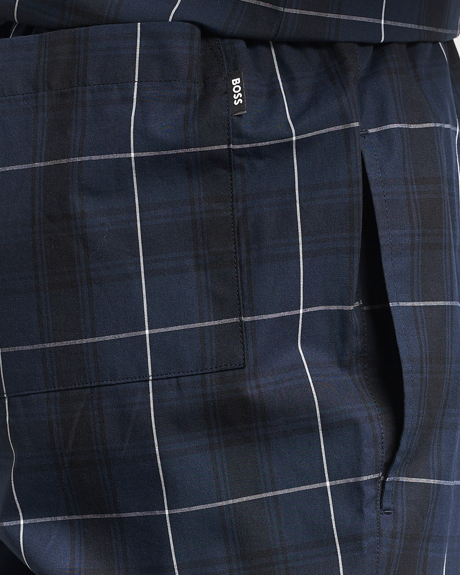 Mies | Yöpuvut ja kylpytakit | BOSS BLACK | Urban Checked Pyjama Set Dark Blue