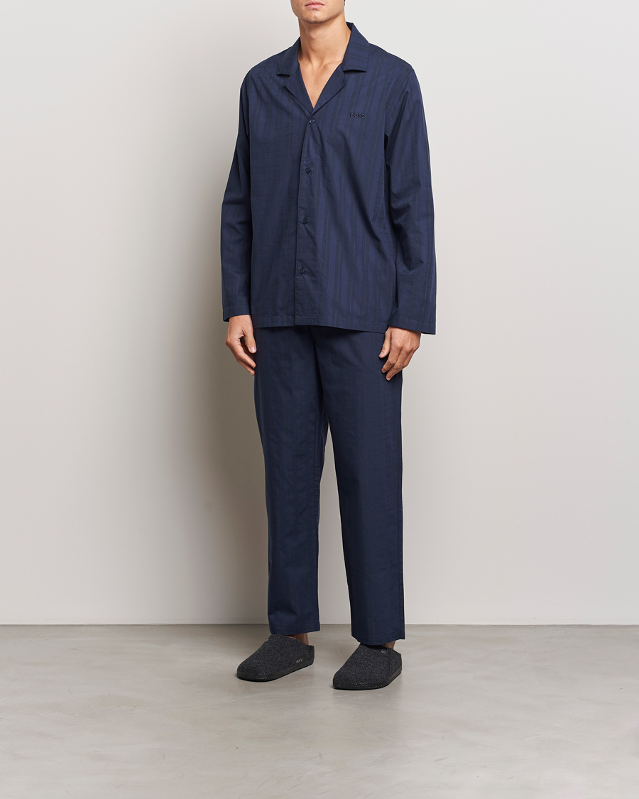 Mies | Yöpuvut ja kylpytakit | BOSS BLACK | Premium Pyjama Set Dark Blue