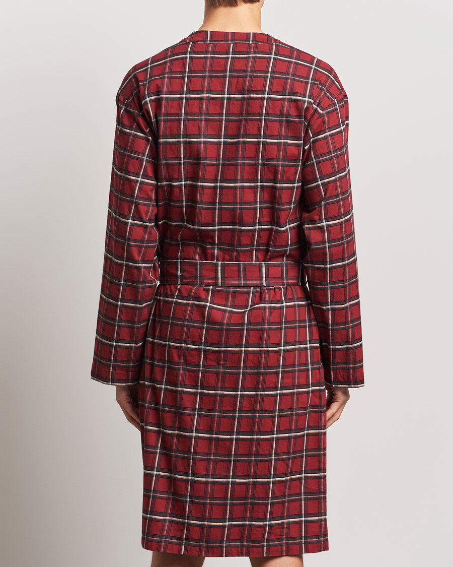 Mies | Yöpuvut ja kylpytakit | BOSS BLACK | Holiday Checked Robe Dark Red