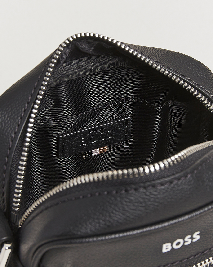 Mies | BOSS BLACK Zair Monogram Shoulder Bag Black | BOSS BLACK | Zair Monogram Shoulder Bag Black