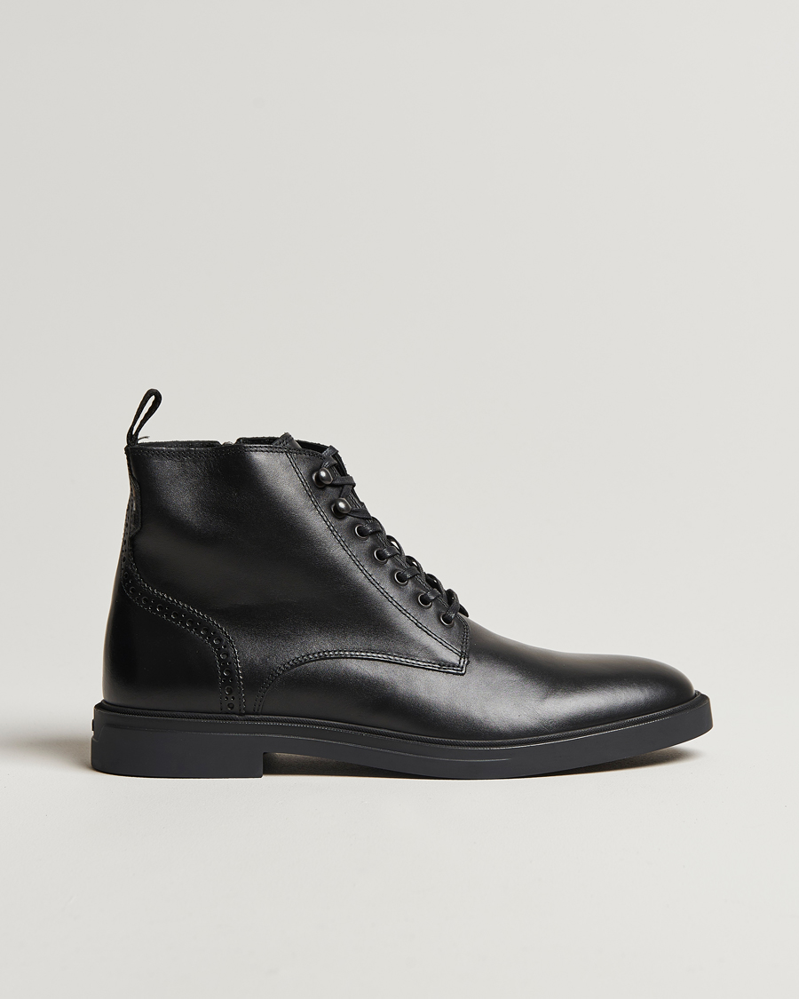 Mies | BOSS BLACK Calev Leather Boot Black | BOSS BLACK | Calev Leather Boot Black