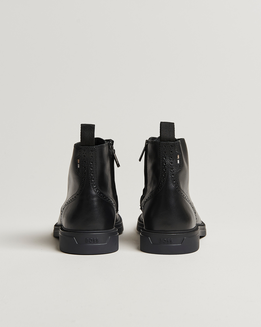 Mies | BOSS BLACK Calev Leather Boot Black | BOSS BLACK | Calev Leather Boot Black