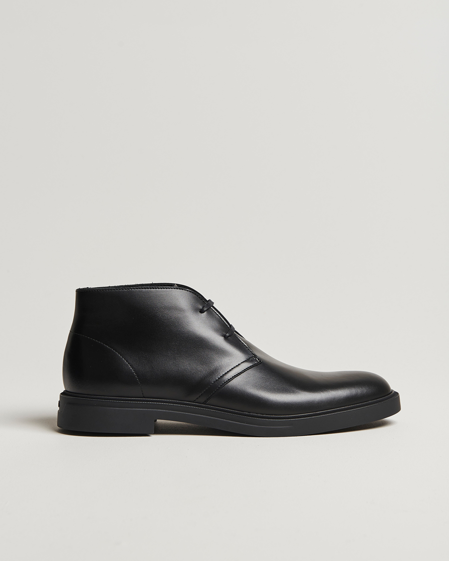Mies | BOSS BLACK Calev Leather Chukka Boot Black | BOSS BLACK | Calev Leather Chukka Boot Black