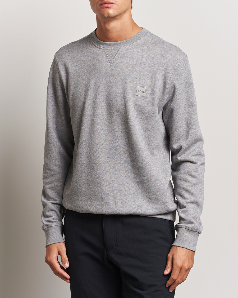 Mies | Puserot | BOSS ORANGE | Westart Logo Sweatshirt Light Grey