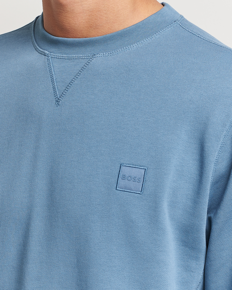 Mies | Puserot | BOSS ORANGE | Westart Logo Sweatshirt Open Blue