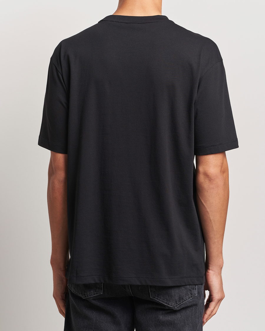 Mies | T-paidat | BOSS ORANGE | Printed Crew Neck T-Shirt Black