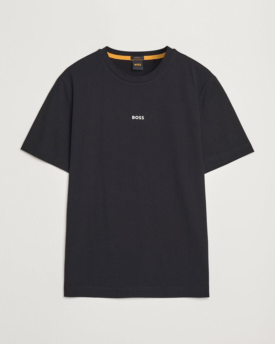 Mies | T-paidat | BOSS ORANGE | Tchup Logo Crew Neck T-Shirt Black