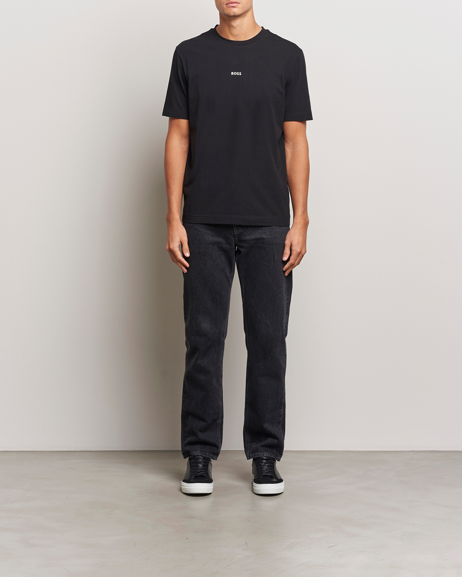 Mies | T-paidat | BOSS ORANGE | Tchup Logo Crew Neck T-Shirt Black