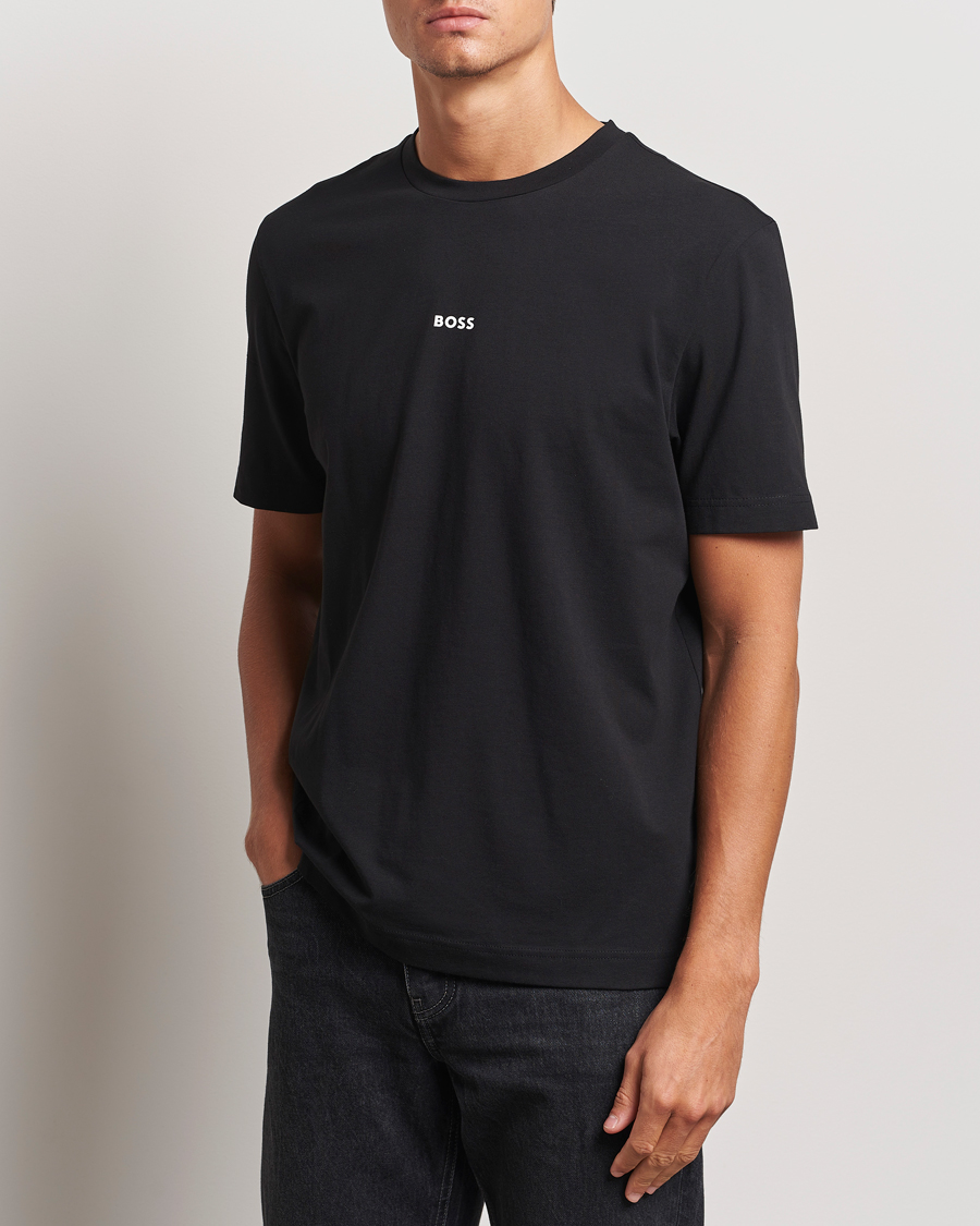 Mies | T-paidat | BOSS ORANGE | Tchup Logo Crew Neck T-Shirt Black