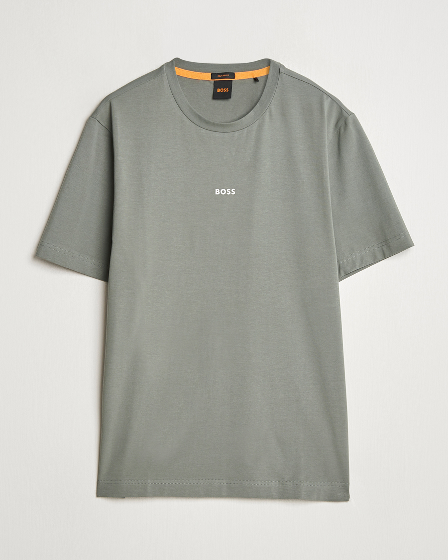 Mies | T-paidat | BOSS ORANGE | Tchup Logo Crew Neck T-Shirt Open Grey