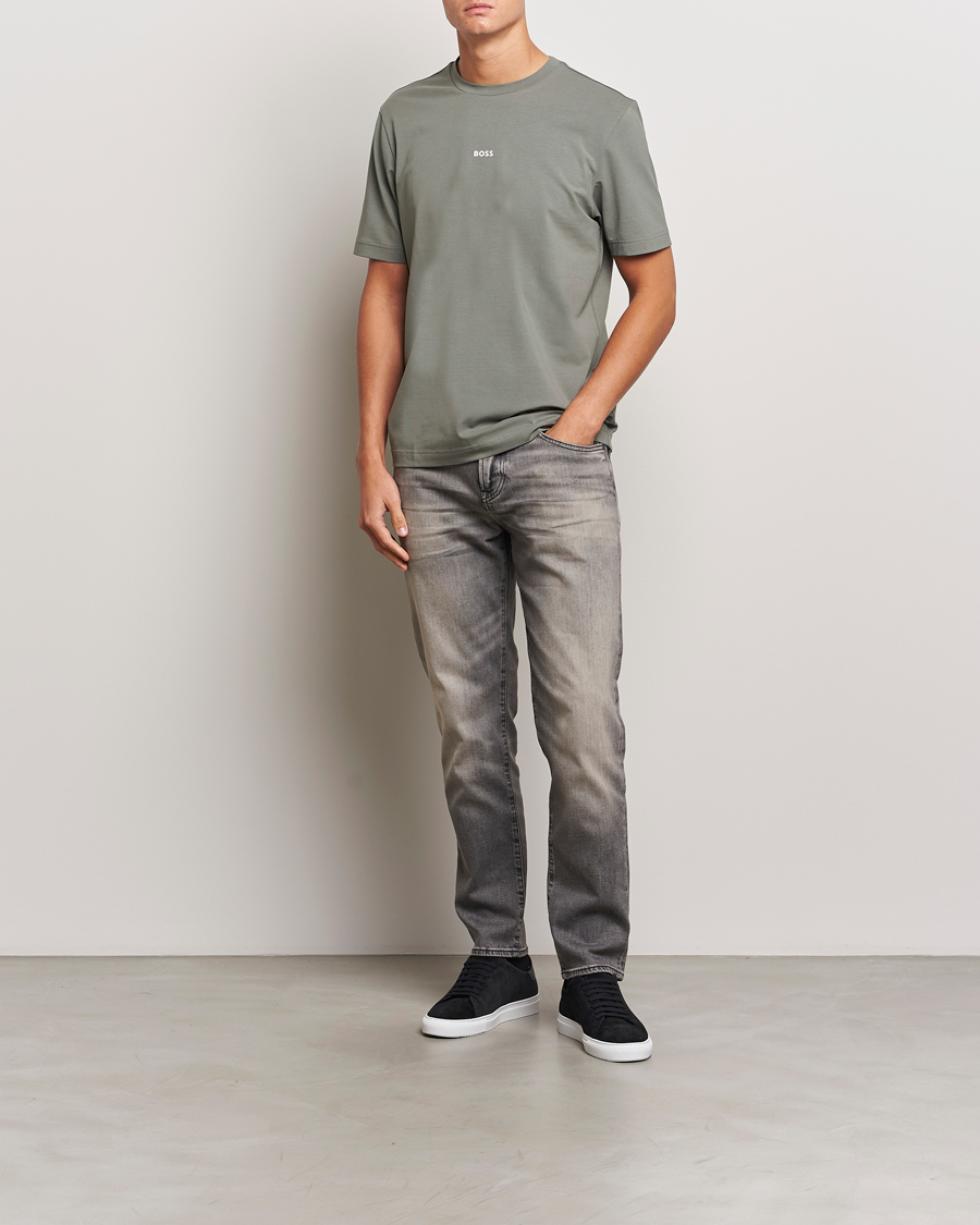 Mies | T-paidat | BOSS ORANGE | Tchup Logo Crew Neck T-Shirt Open Grey