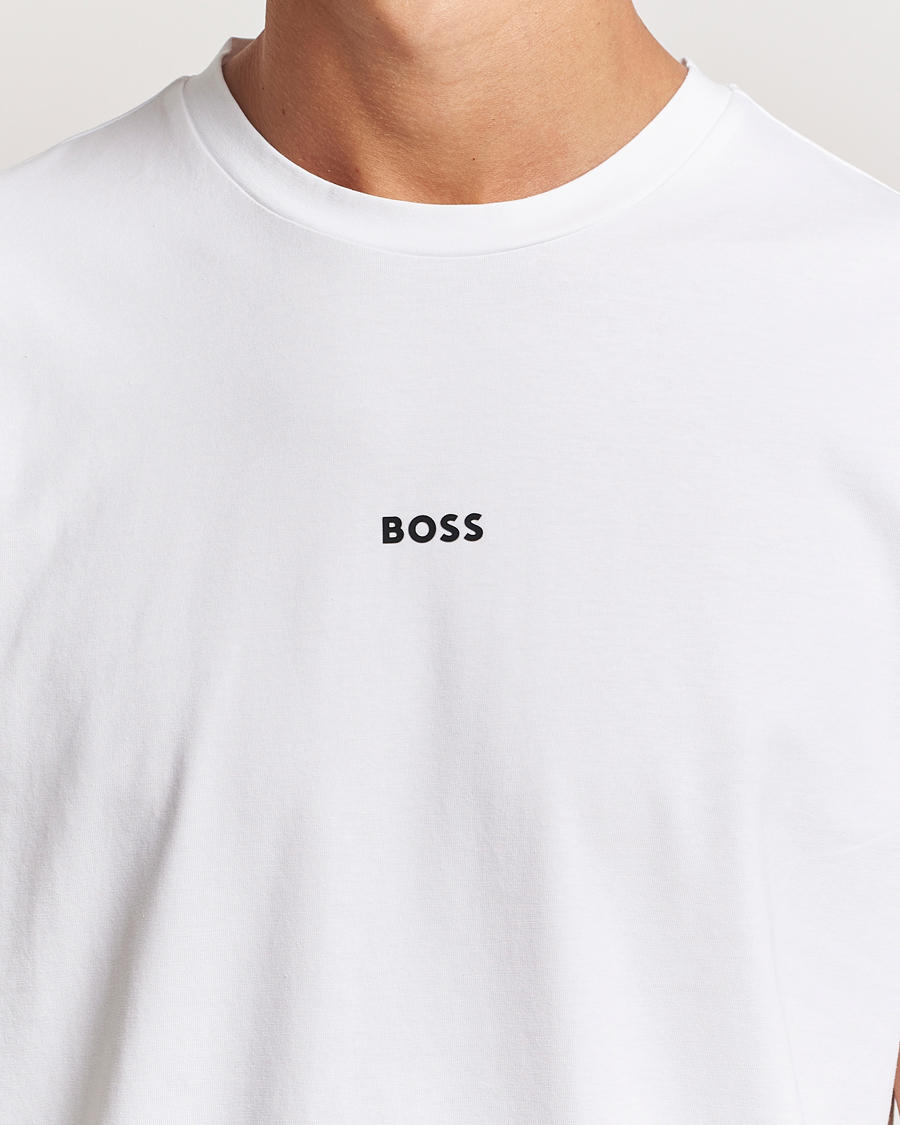 Mies | T-paidat | BOSS ORANGE | Tchup Logo Crew Neck T-Shirt White