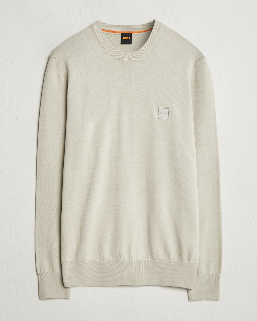 Mies | Puserot | BOSS ORANGE | Kanovano Knitted Sweater Light Beige