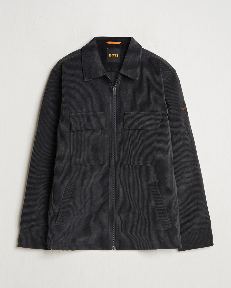 Mies | Kauluspaidat | BOSS ORANGE | Lozzy Brushed Overshirt Black