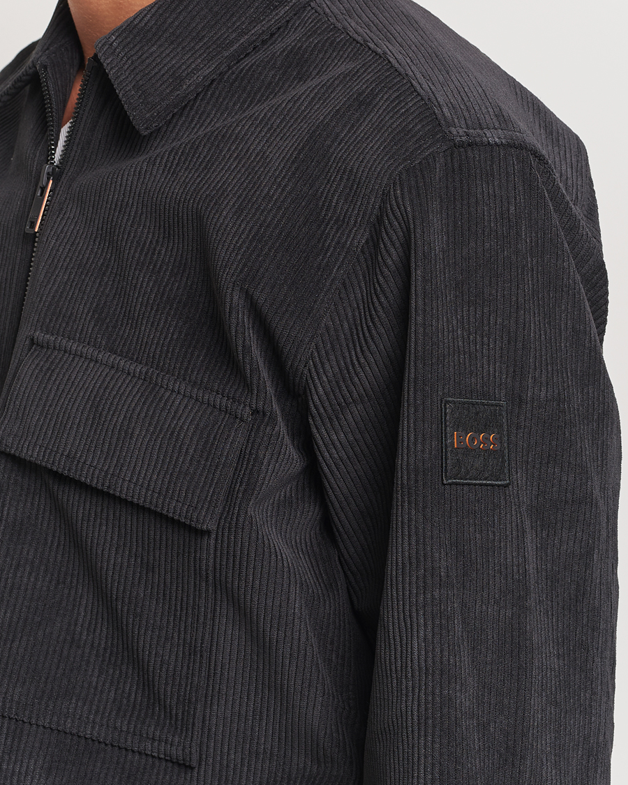 Mies | Kauluspaidat | BOSS ORANGE | Lozzy Brushed Overshirt Black