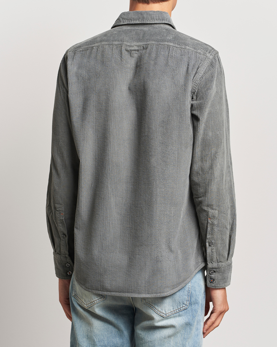 Mies | Kauluspaidat | BOSS ORANGE | Relegant Corduroy Shirt Open Grey