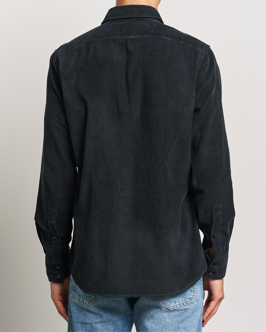 Mies | Kauluspaidat | BOSS ORANGE | Relegant Corduroy Shirt Dark Blue