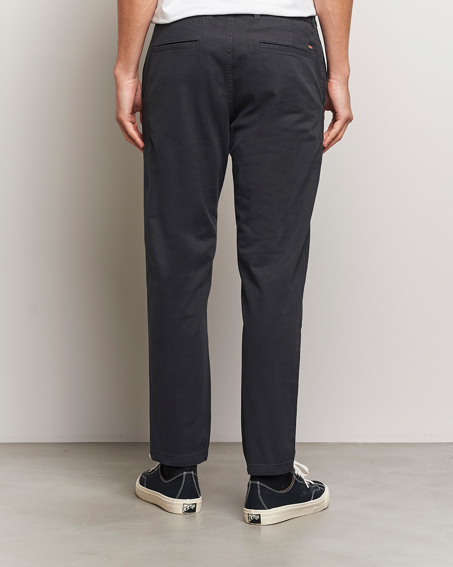 Mies | Housut | BOSS ORANGE | Tapered Drawstring Trousers Black