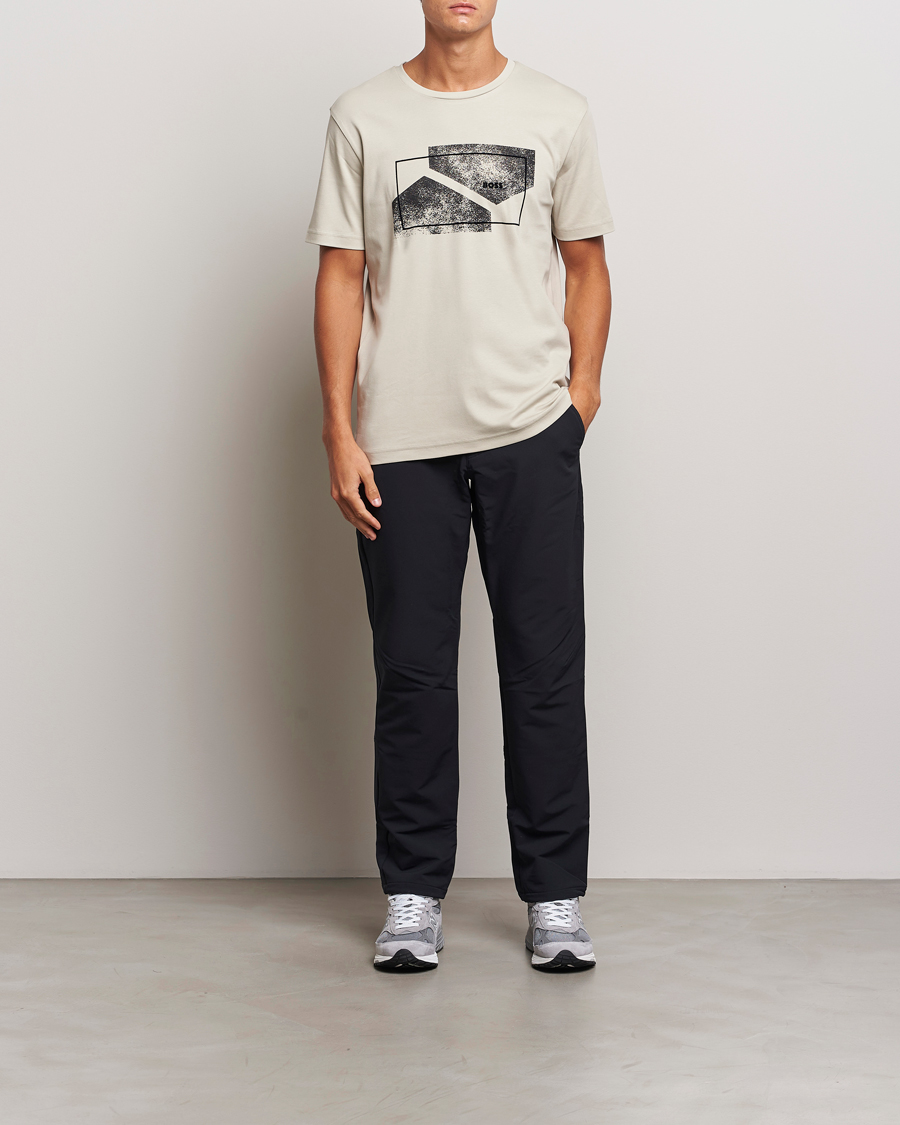 Mies | T-paidat | BOSS GREEN | Graphic Crew Neck T-Shirt Light Beige