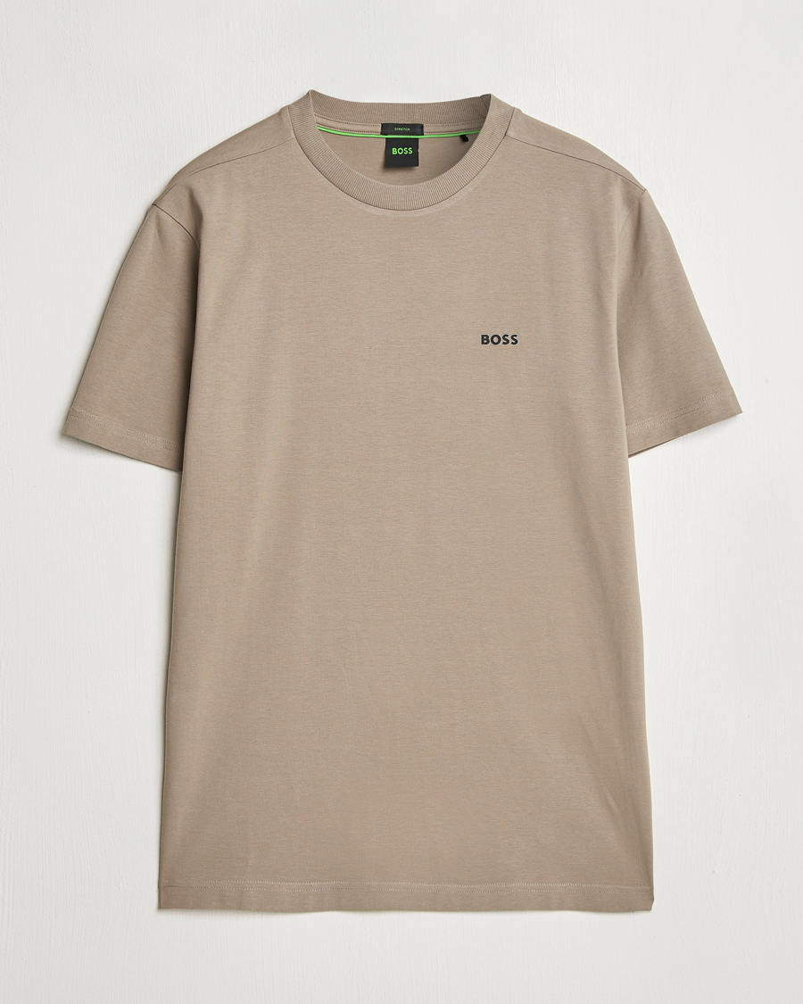 Mies | T-paidat | BOSS GREEN | Logo Crew Neck T-Shirt Light Green