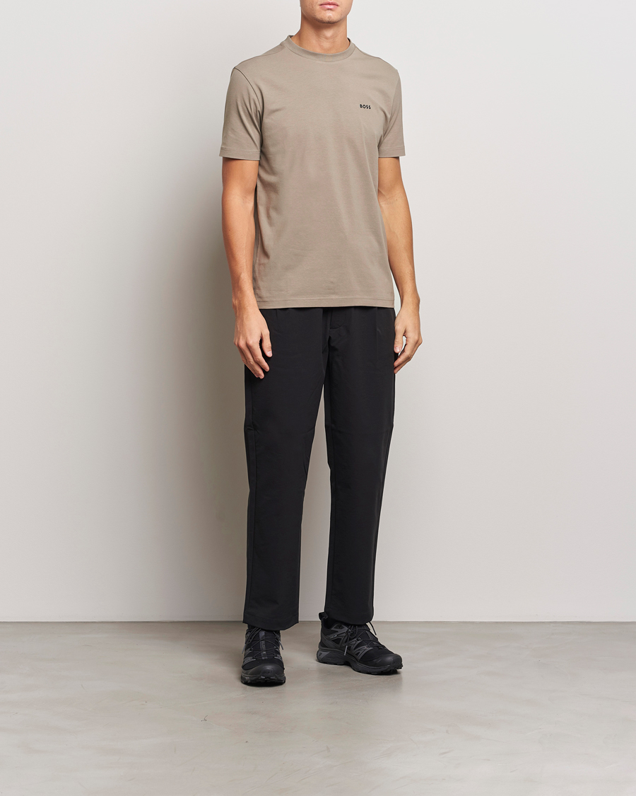 Mies | T-paidat | BOSS GREEN | Logo Crew Neck T-Shirt Light Green