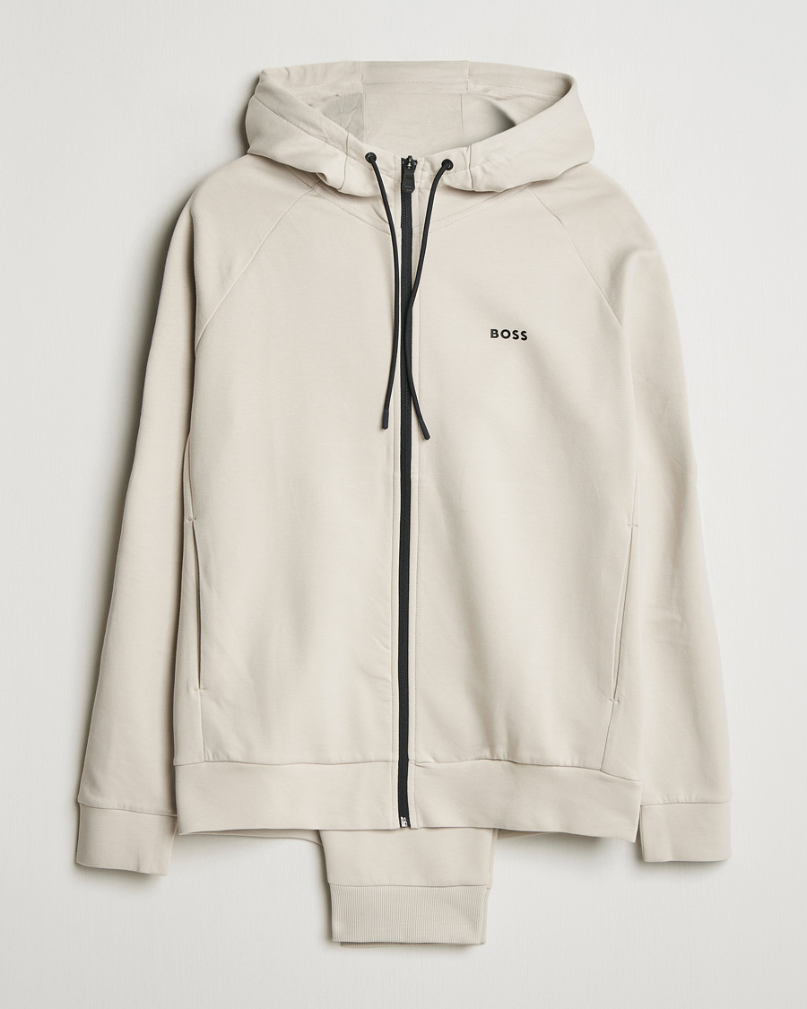 Mies | Puserot | BOSS GREEN | Tracksuit Set Light Beige