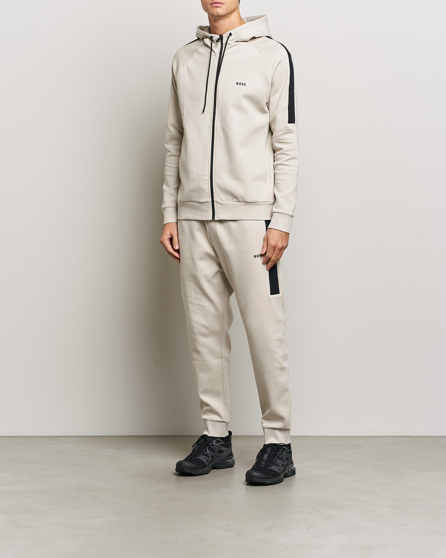 Mies | Puserot | BOSS GREEN | Tracksuit Set Light Beige