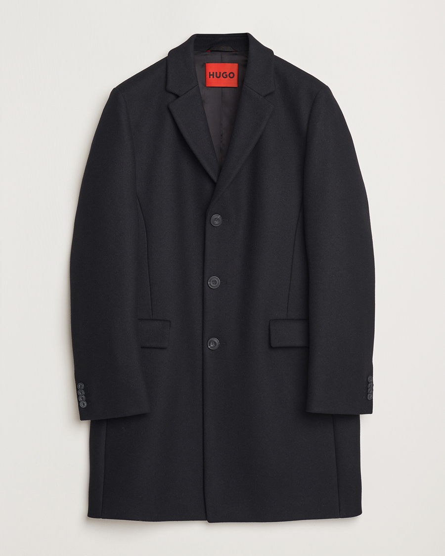 Mies | Takit | HUGO | Migor Wool Coat Black