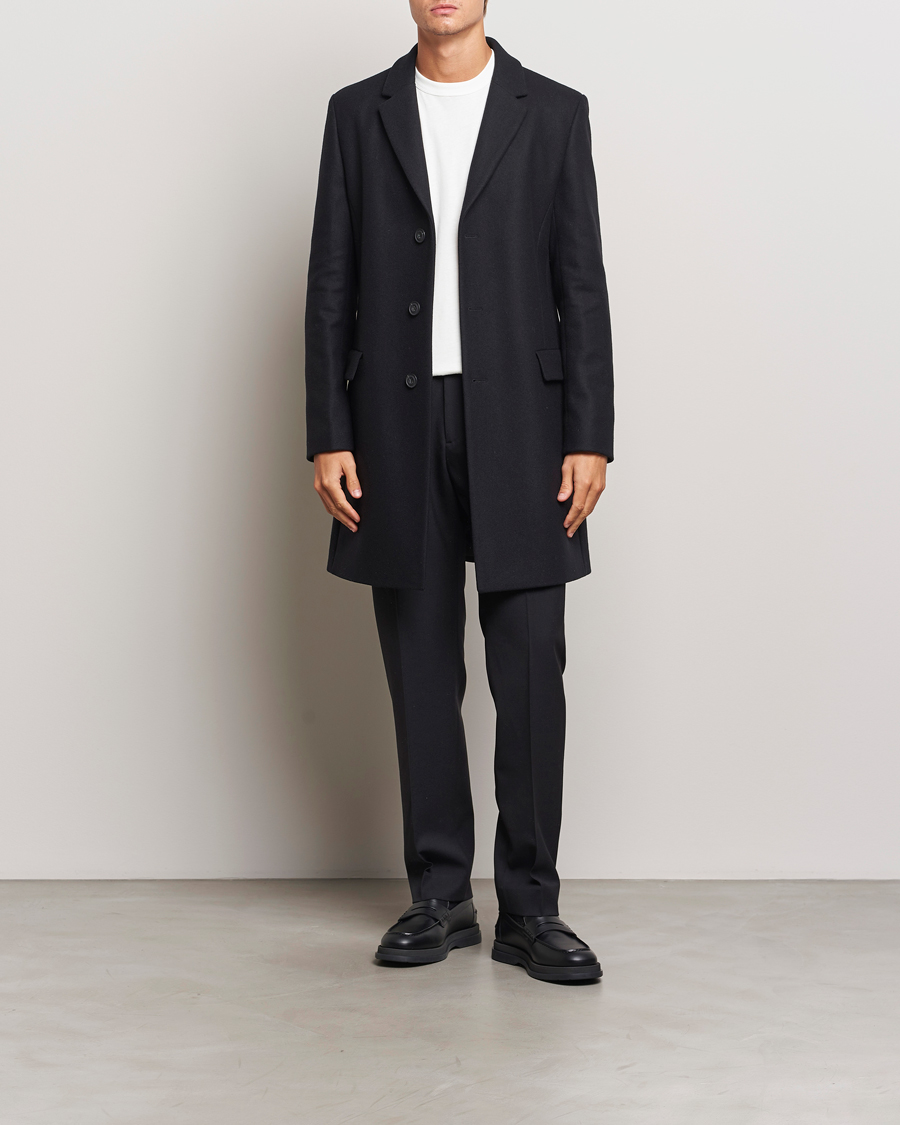 Mies | Takit | HUGO | Migor Wool Coat Black