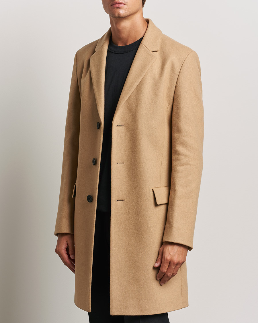 Mies | Takit | HUGO | Migor Wool Coat Medium Beige