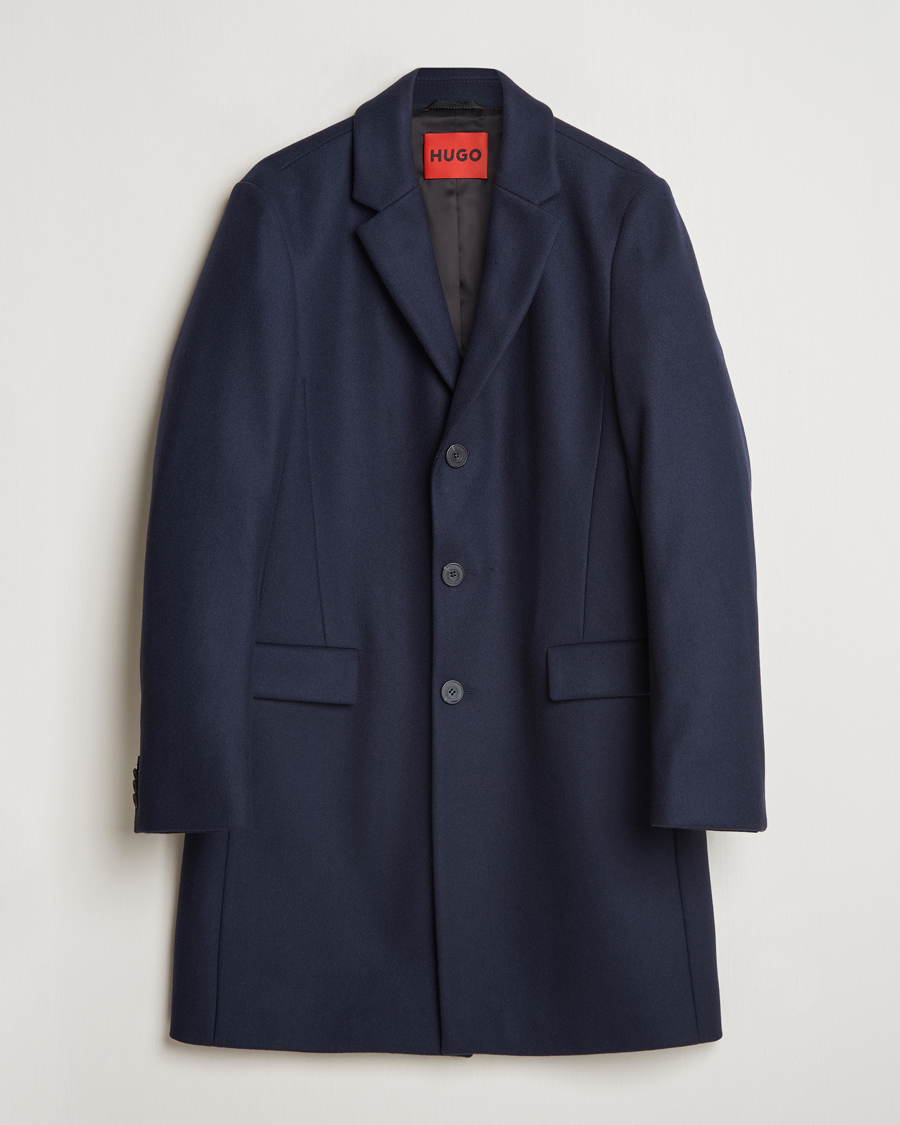 Mies | Takit | HUGO | Migor Wool Coat Dark Blue